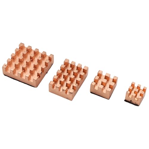 Yaregelun 4 Pieces Cooling Copper Heatsink for 4B 1G 2G 4G Cooling Heatsinks Cooler(Pure Coper Heatsink)