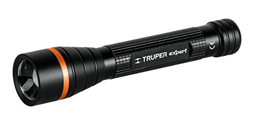 Truper Expert LINA-2AAN, Linterna de aluminio de pilas, 100 lúmenes, led alta potencia
