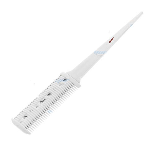 YNR Pro Hairdressing Hair Shaper Thinning Layer Hair Cutting Razor Steel Comb (White)