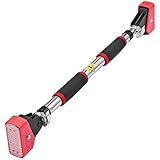 COLFULINE klimmzugstange Türrahmen ohne Schrauben, pullup bar verstellbare Weite turnstange türrahmen mit Getriebe-Selbsthemmung, Reckstange Fitnessgeräte für Tür 75-96cm