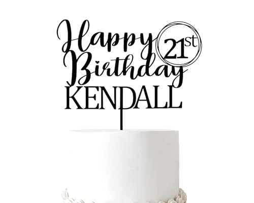 Personalized Happy Birthday Cake Topper - Personalize with Any Name and Any Age