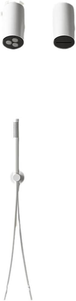 Embedded Shower Top Spray Cold and Hot Water Into The Wall Type Dark Set
