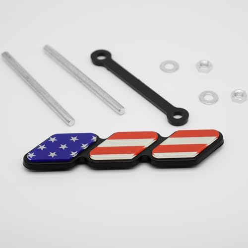 Image of Boigoo USA Flag Style Car's Grille Emblem Badge Sticker