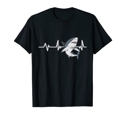 Cosas Tiburón Shark Heartbeat Tiburónes Camiseta