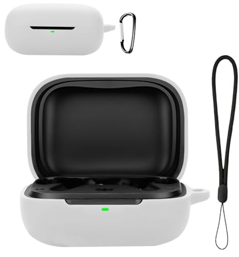 For EarFun Air Pro 4i �P�[�X �J�o�[�yJYJIEJIE�z���C�����X �C���[�z�� �p �P�[�X �V���R�� �����܂܏[�d�\ ���s �ی�J�o�[ �L�Y�h�~ �ϏՌ� �h�� ���[ �S�ʕی� �[�d�֗� �h�k �y�ʏ��^(�z���C�g)