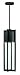 Hinkley-One Light Black Clear Seedy Glass Outdoor Pendant-1322BK