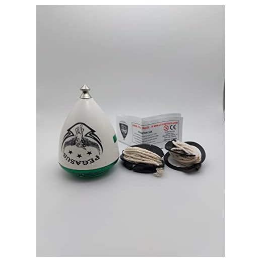 TROMPOS SPACE Gerardo Montero y Javi De María Pegasus Tapa Verde + Cuerda Regalo, Color Blanco, Mediano (PVCUER)