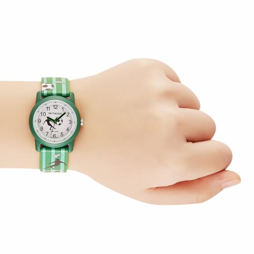 Image of Miykon Kids Watches for Boys and Girls - Educational Time-Telling Gift for Kids Aged 3-15, Toddlers, Preschoolers, and School-Aged Children - Easy to Read Analog Watch, Soft Resin Band, Japanese Quartz, 100M Water Resistant