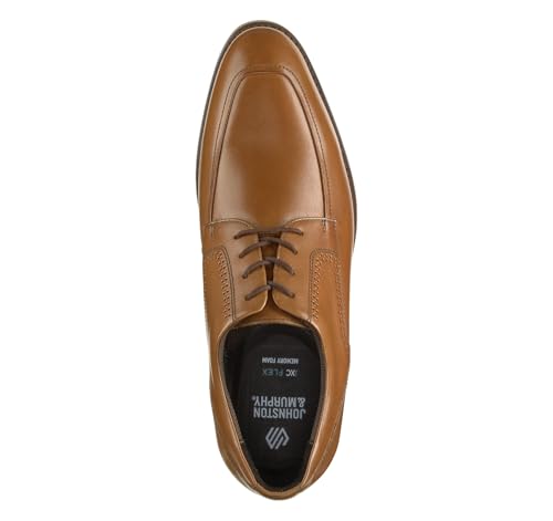 Johnston & Murphy Men's Lavoy Moc Toe Lace-Up Oxford, Tan Full Grain, 10.5 M2