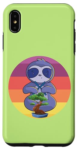ヨガナマケモノ 盆栽 BONSAI 盆栽 植木 盆栽 BONSAI 盆栽 スマホケース iPhone XS Max 用