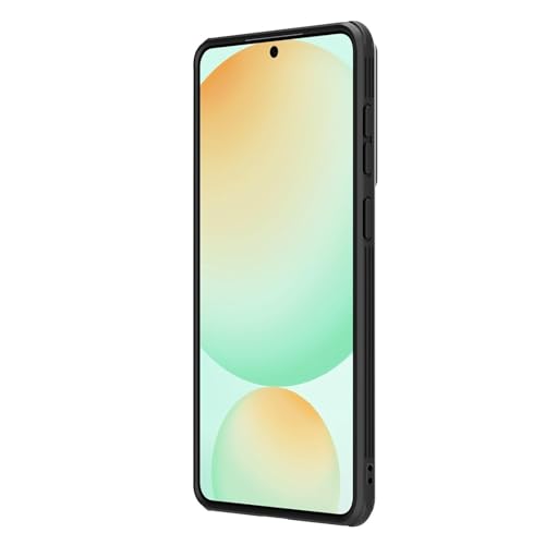 Image of Nilkin Classic Series Compatible for Samsung S25 Edge Case with Camera Cover, [Camera Lens Protector] [Scratch-Resistant] [360 Full Protection] Shockproof Slim Phone Case (Black, S25 Edge)