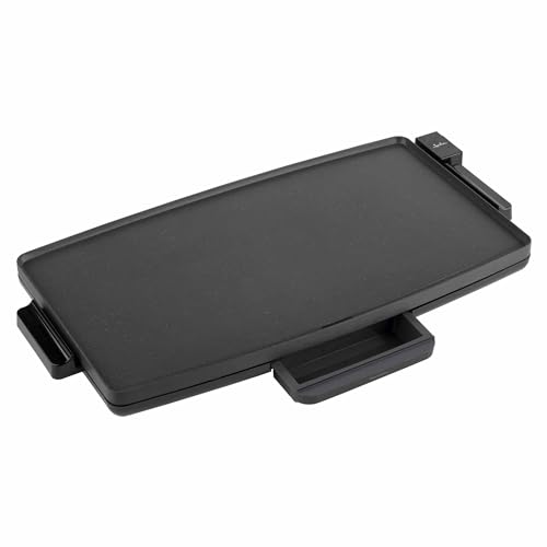 JATA JEGR1603 - Plancha Cocina, Plancha Asar XXL (60 x 35 cm) 2400 W. Resistencia Patentada. Antiadherente. Bandeja Recogesalsas. Fácil Limpieza. Temperatura Ajustable