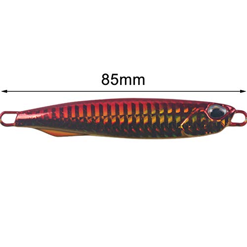 Isca de pesca, 40 g, 85 mm, placa de ferro 3D, isca de pesca, lapiseira para amantes de pesca - 04