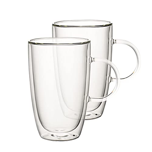 Villeroy und Boch Artesano Hot und Cold Beverages Tasse XL, 2er-Set, 450 ml, Borosilikatglas, Klar Cover