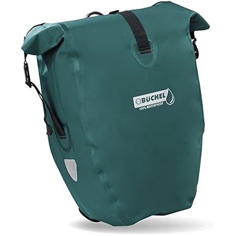 Büchel Bicycle Bag for Pannier Rack I 25.4 L - 100% Waterproof I with Carry Handle and Shoulder Strap I Bicycle Bag Pannier Rack Bag Bag Rear Bicycle Pockets Cover