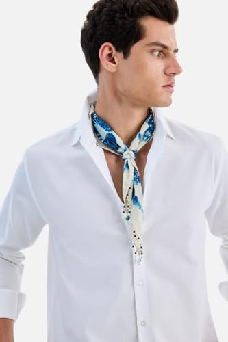 Image of SNITCH Men Casual & Formal Shirt | Regular Fit Full Sleeve Spread Collar Solid Style | 100% Cotton Breathable Woven Fabric for Everyday Wear & Stylish Office Outings