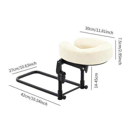 Almohada facial ergonómica portátil de aleación ligera para terapias de relajación en casa 4