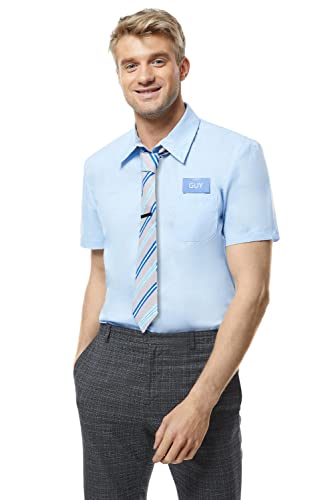 Costume Uniform Cosplay Blue Shirt Halloween Outfit t-Shirt Jacket Adult