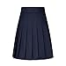 JOAU Womens Pleated Tennis Skirts High Waisted A-line Knee Length Skirt School Uniform Athletic Golf Skirts with Shorts Navy