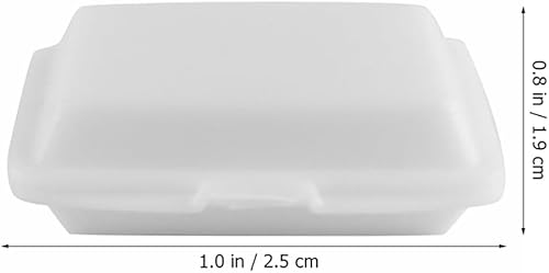 Miniatura 6 de Mini lonchera de 10 piezas, mini casa de muñecas, decoración del hogar, mini accesorios de juguetes, mini caja blanca para casa de muñecas, caja en