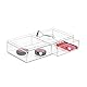 iDesign Clarity Stapelbarer Organizer mit 3 Schubladen für Lesebrillen, Brillen, Sonnenbrillen - Durchsichtig, 1 Stück