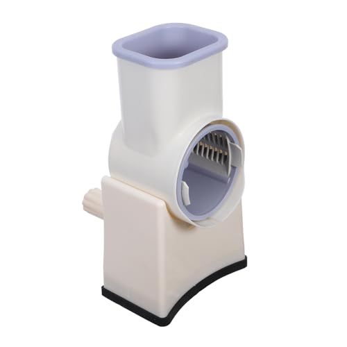 ULTECHNOVO Multifuncional verduras manual con cuchillas intercambiables para rebanar rallar y picar, herramienta compacta para cocinas pequeñas con protección de seguridad