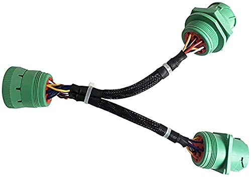 Amazon.com: MasTrack Green Type 2 J1939 9pin Splitter Y Cable