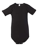 Bella + Canvas Infant Jersey Short-Sleeve One-Piece 3-6MOS BLACK