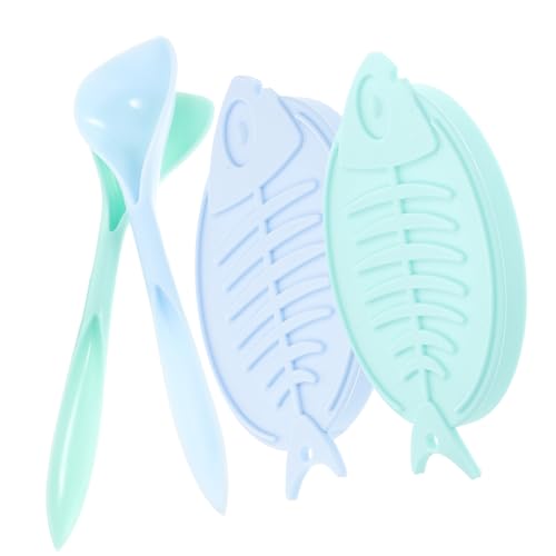 TOYANDONA 1 Set Silicone Can Lids with Cat Food Spoon Durable Wear Covers for Pet Food Cans and Prevents