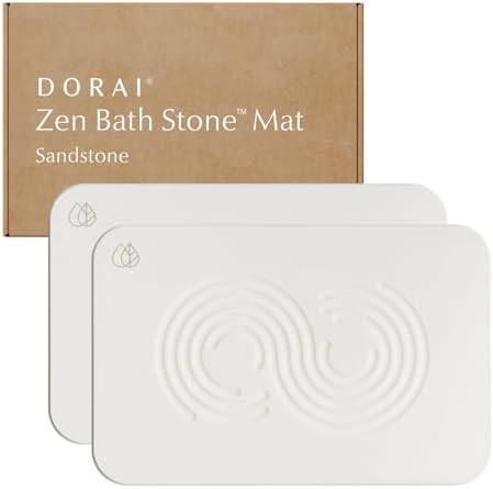 Amazon.com: Dorai Home Bath Stone Mat 23.6"x15.4"| Luxury Diatomite ...