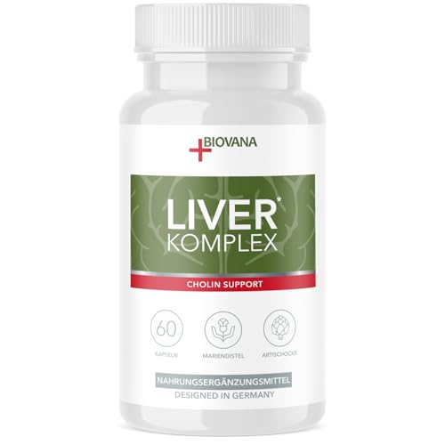 Biovana Liver Complex Cápsulas | Sabor neutro | Calidad para mujeres y hombres | Contenido 60 cápsulas | 1x