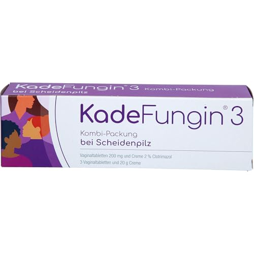 KadeFungin 3 Kombi-Packung: 3-Tages-Therapie gegen Scheidenpilz mit Vaginaltabletten und 2% Clotrimazol Creme