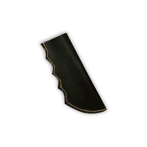 Vicrox Instruments Co Leather Pan Holder Cast Iron Handle Cover- Extra Thick Leather Heat Resistant Handle Holder for Potholder,Pans,Pan Handles Handmade from Full Grain Leather (Black) Cover