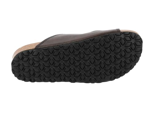Lico BIOLINE MAN SOFT Herren Pantoletten, Schwarz/ Braun, 46 EU – Ansicht 6