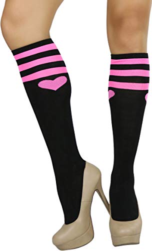 ToBeInStyle Women's Cute Sweetheart Knee Socks2