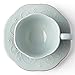 Lenox French Perle Cup and Saucer Set, Ice Blue