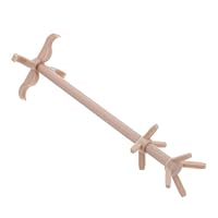 TOYANDONA Miniature Doll Furniture Vintage Dollhouse Clothes Rack Stand with Hat and Coat Storage Pla Material Mini Garment and Display Shelf for Tiny Accessories for Dollhouse Decor and