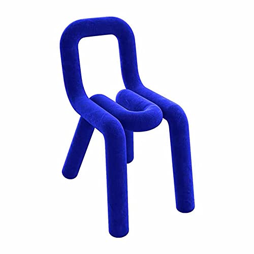 Nordic Creative Royal Blue Loungesessel für Einzelpersonen, modernes minimalistisches Design, perfekt für Zuhause, Freizeit und Essen