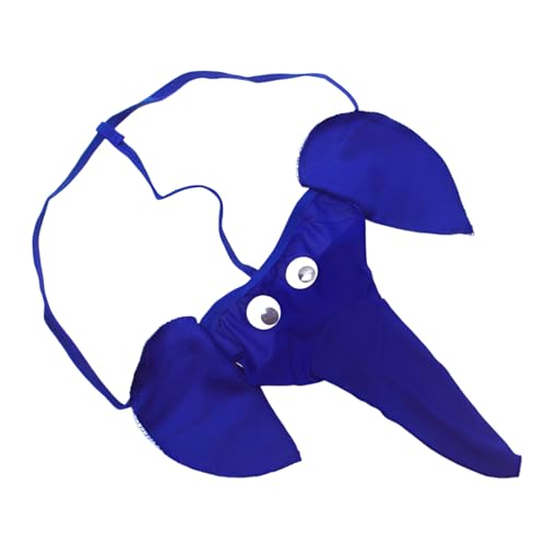 XPEX 1 Pieza de Calzoncillos Sexy de Elefante para Hombre, Calzoncillos Sexuales para Hombre,Calzoncillos con Dibujos Animados en Forma de T, Regalo para Amigos Varones (Azul)
