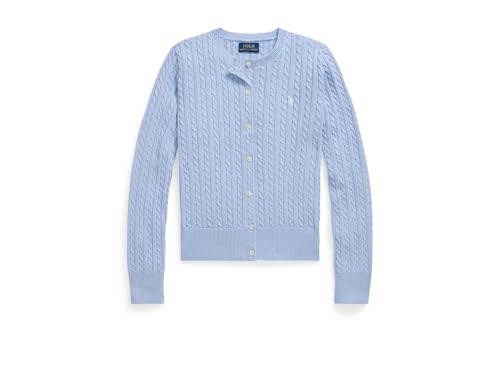 POLO RALPH LAUREN Girls' Mini-Cable Cotton Cardigan (Big Kid)
