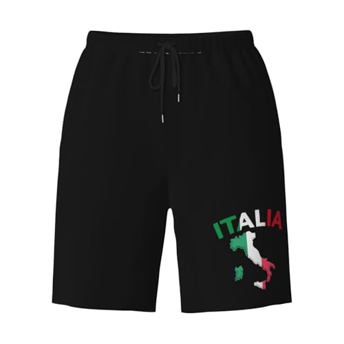 Italia Italy Italian Flag Mens Swim Trunks Quick Dry Board Shorts 7" - Hawaii Beach Swimwear3