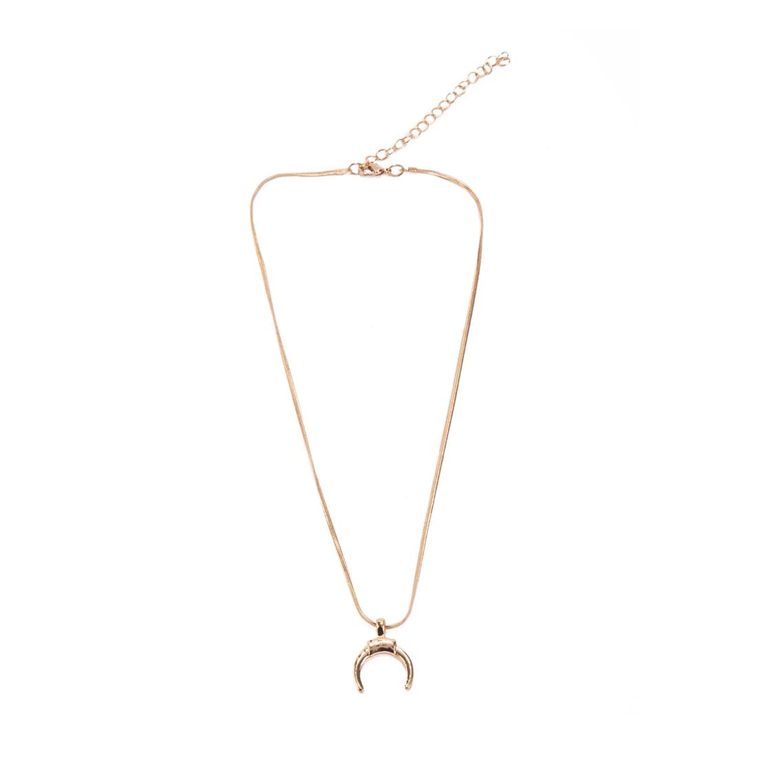 Lilly And Sparklealloy Gold Toned Chain Link Crescent Moon Pendant |  Desertcart Seychelles