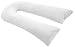 Web Linens Inc Oversized - Total Body Pregnancy Maternity Pillow- Full Support - w/Zippered Cover - White - Exclusively By Blowout Bedding RN# 142035