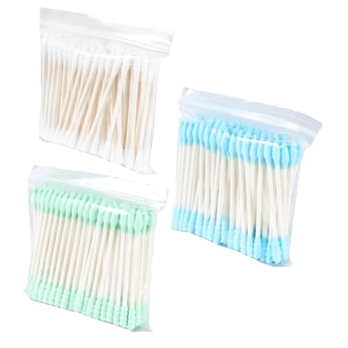 AUTSUPPL Disposable Cotton Swabs Double Head Spiral Swabs for Makeup Per Bag Cotton Sticks for Makeup Application