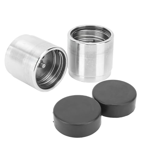 2 Pcs Trailer Axle Bearing Protector, Trailer Wheel Bearing Protector Sets, 1.98 Inch Stainless Steel Bearing Protectors, with Dust Covers, for Trailer Boat Snowmobiles