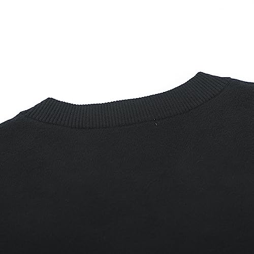 Image of Women's Tight Cuff Long Sleeve Crew Neck Solid Button Down Cable Ribbed Knit Classic Cardigan Sweater