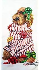 Mary Lake Thompson Goldendoodle Christmas Wrap 100% Cotton Flour Sack Dish Tea Towel 30" x 30"