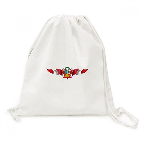 Sac à dos en toile Pérou léger et résistant à fermeture rapide