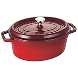 ストウブ(Staub) 「 ピコ ココット オーバル チェリー 23cm 」 両手 鋳物 ホーロー 鍋 IH対応 【日本正規販売品】 La Cocotte Oval 40509-830
