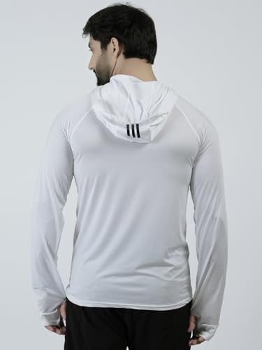 Image of Diamond Fashion Men's Gym Hoodie Jacket | Lightweight Stretchable Activewear for Workout, Running & Fitness | Quick Dry Full Zip Sports Hoodie for Men